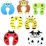 エルフ ベビー(Fairy Baby)キュートな 動物たち模様 ドアストッパー 7匹セット ランダム 指 はさみ 防止