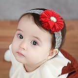 大きな赤い花ベビー幼児ヘッドバンドアクセサリーヘッドウェア