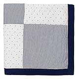 Cuddly, Stylish, Tiny Stars & Stripes, Navy/Ivory Blanket [並行輸入品]