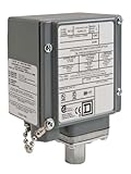 Square D 9012GE Single-Stage Diaphragm-Actuated Pressure Switch, 13-425 psi Press. Range, NEMA 4, 4X