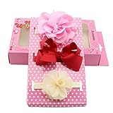 RaiFu ヘアバンド　赤ちゃんの女の子ちょう結びのヘッドバンドヘアバンドアクセサリーギフトボックス付き 1