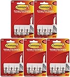 (15 Hooks, white) - Command Wire Adhesive Hook