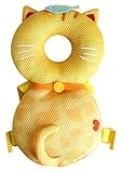 Plus Nao(プラスナオ) ベビーヘッドガード リュックタイプ 頭保護 セーフティーグッズ ベビー用品 転倒防止 怪我防止 ケガ 安全 赤ちゃん 小 【シルバー】ネコ