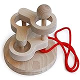 立体知恵の輪（3段）木のおもちゃ脳トレパズル 頭脳活性 木育