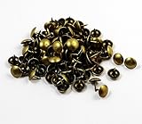 CHENGYIDA 200個入り 9 x 9ミリメートルの飾り釘/タック、装飾的なタック釘張りスタッド - アンティークブロンズ 押しピン タックネイル 親指タック 室内装飾品 ブロンズトーン アイア