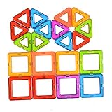 FunsLane 20 Pieces Magnetic Building Blocks Set Educational Magnetic Construction Stacking Toys for 
