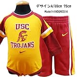 NIKE ナイキ ベビー服 ロンパース パンツ スウエット 上下セット -デザインA/60～65cm