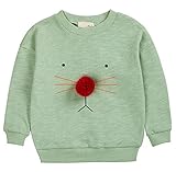 PANCY 子供服 春秋 長袖 Tシャツ トレーナー 丸い襟 キッズ 男の子 女の子 ベビー 綿 おしゃれ カジュアル ファッション 可愛い 動物 3色