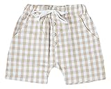 ギンガムチェック ハーフパンツ 男の子 ボーイズ 90㎝ 青色 赤色 黄色 半ズボン 夏 (イエロー)