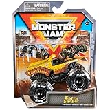 Monster Jam、公式アースシェイカーモンスタートラック、ダイキャスト車両、1:64スケール、3歳以上の男の子向けキッズおもちゃ