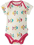 Kite 「カイト」- ボディスーツ - オーガニックコットン - ピンク色 - Organic Cotton - Fishy Bodysuit - Pink (6-12 M / 80 cm)