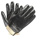 Stanley S51211 Black PVC Glove with Smooth Finish and Interlock Lining by Stanley