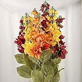 工場直接クラフト極彩色Fall人工Delphinium Bushホーム装飾、クラフト用および表示