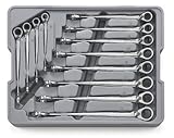 GearWrench 85388 12 Piece Reversible X-Beam Combination Ratcheting Wrench Set Metric by GearWrench [