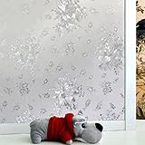 YKLWORLD 窓用フィルム ガラス静電気フィルム 目隠しシート 遮光 断熱 紫外線99%カット 無接着剤 再利用可能 ガラス窓 ガラス引き戸 シャワールーム 会議室に適用 装飾静電気ウィンドウフィ