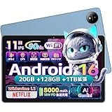 MENTUME Android 16 タブレット 11インチ 大画面 アンドロイド16 タブレット Wi-Fiモデル GPS搭載 20GB+128GB 8コアCPU 90Hz Gemini AI Widevine L1/Netflix対応 顔認証 無線投影 FMラジオ PD18W急速充電 8800m
