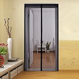 ZYettst 2 Sizes Fits Door 36"x 82",36"x98" Magnetic Screen Door,Hands-Free Instant Mesh Mosquito and
