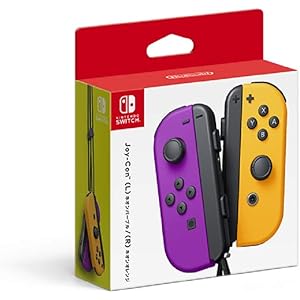 Joy-Con(L) ネオンパープル/(R) ネオンオレンジ 【Amazon.co.jp限定】オリジナルデジタル壁紙(PC・スマホ) 配信 付
