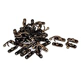 uxcell ボックスラッチ　メタル製ブロンズトーン　スーツケースロック　20個入り