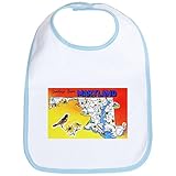 CafePress Maryland Map Greetings Bib - Standard Sky Blue by CafePress