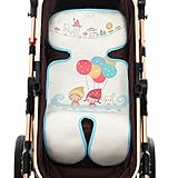 Cheng-store　夏　乳幼児ベビーカーシートアイスシルククッション　ベビーカー保冷シートクール クッション　断熱 吸汗　通気性　かわいい 折り畳み3D設計　温度対策　天然素材　通気性と洗えるユニ