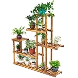 バルコニーフラワーフレームリアル木製リビングルームマルチ階建て屋内花鉢ラック