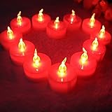 TBW LEDキャンドルちらつきフレームレスキャンドルVotiveキャンドルバレンタインLED Candle母のギフト