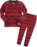 [Vaenait Baby]キッズ子供ベビー服綿100％ルームウェア長袖パジャマ寝間着上下セット Color Magic Red Charcoal XL