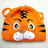 Zhaozheキッズハット　ウール 編み物　トラ 春秋冬　暖かい　児童　約4歳　男女兼用　7色　お出かけ