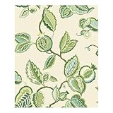 York Wallcoverings WA7764 Waverly Classics Fantasy Fleur Wallpaper, Eggshell/White/Milk Chocolate/Aq