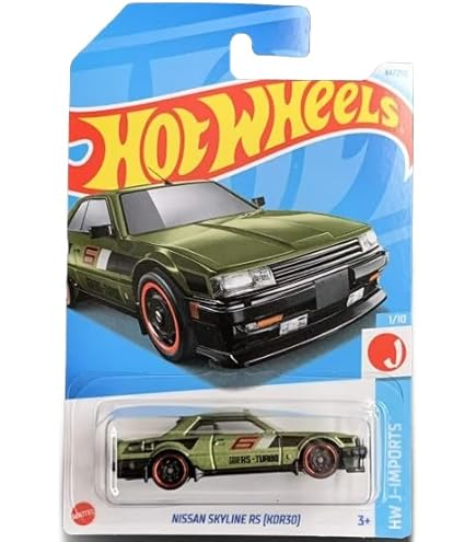 ホットウィール オートサロン ホットウィール スカイラインGT-R 4台セット Amazon.co.jp: ホットウィール【GJP84】NISSAN SKYLINE RS(KDR30
