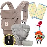 エルゴベビー抱っこ紐（ベルト付）オリジナル/ムーンストーン・インサート3III【正規品2年間保証-SG認定】よだれパッド+クリップおもちゃ付