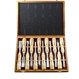 ノミ、12pcsハイエンド木製彫刻ツール彫刻刀セットCarpenterツールによって設定hmane – 木製カラー+シルバー