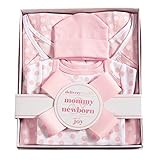 Mud Pie Dotted Newborn Baby Girl Delivery Bundle Diaper Bag, Pink by Mud Pie