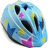 YRINA 子供用 ヘルメット 自転車 こども 用 キッズ 肘 膝 手首 プロテクター セット 調整可能 軽量 幼児 サイクリング (ブルースター単品（Sサイズ）)
