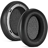 ZLiT 交換用イヤーパッド Panasonic RP-HD601N RP-HD605N RP-HD805N ヘッドフォン用 - ブラック、フェイクレザー、メモリーフォーム。