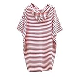 Marshel マタニティ ワンピース ボーダー柄 レディース 半袖 春夏 レッド L