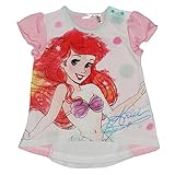 ディズニー【Disney】アリエル人形姫フリルスリーブTシャツ（プリンセスシリーズ）80cm：90cm (80cm)