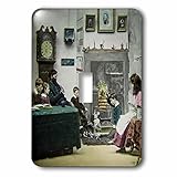Scenes from the Pastマジックランタンスライド – マジックランタンThe Village Blacksmiths Family 1890 Victorianヴィンテージ – 照明ス