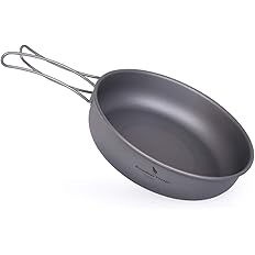 Amazon.co.jp: Boundless Voyage チタン フライパン 18cm スキレット ...