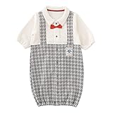 (チャックル) chuckle *ボンシュシュ*千鳥格子フォーマル新生児ツーウェイオール グレー 50-60cm P5314-00-00
