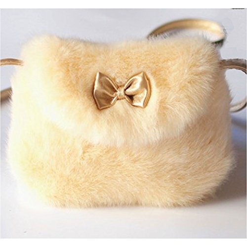 Glass Frog ふわふわ リボン 子供 ポシェット キッズ 女の子