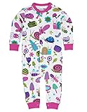 Hatley ハットレイ ベビー女の子 足付きカバーオール 60cm ~ 70cm 、3-6M(58-69cm) マルチカラー 綿100% DR5INBU021
