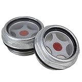 CNBTR 32mm Dia Silver Tone Air Compressor Metal Oil Sight Glass G3/4 Threaded Pack of 2 by CNBTR Oth