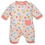 【カバーオール】総柄カバーオール (70ｃｍ, ピンク)