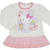 2017年 春物 HELLO KITTY ハローキティ チュール ペプラム 長袖Ｔシャツ ピンク◇80cm
