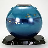 【九谷焼】 7号花瓶 釉彩金箔連山 花瓶、花台、トムソン化粧箱入り