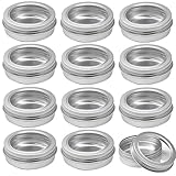 fogman アルミ缶 小物収納 窓付き 小分け ディスプレイ 5ml～60ml 12個セット (30ml)