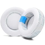 WC Freeze Virtuoso - ハイブリッドファブリック冷却ジェル交換用イヤーパッド Corsair Virtuoso ゲーミングヘッドセット用 Wicked Cushions製 耐久性 厚み 遮音性を向上 アイボリー タイド