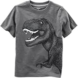 カーターズ Carter's/ ダイナソーグローインザダークグラフィックティ グレー トップス半袖Tシャツ 8歳【並行輸入】